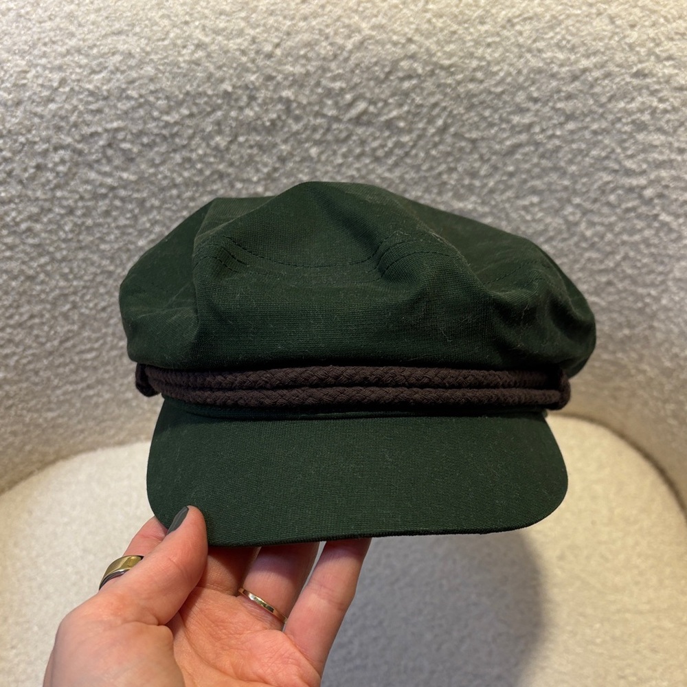 Brixton Olive Cap with Gold Lining